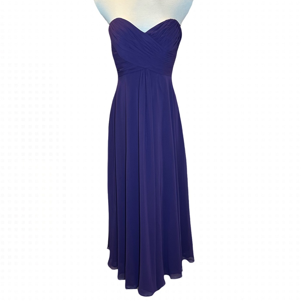 Allure Bridals Strapless Gown in Deep Purple